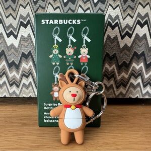 STARBUCKS HOLIDAY BLIND BOX SURPRISE REUSABLE HOT CUP LID STOPPER REINDEER